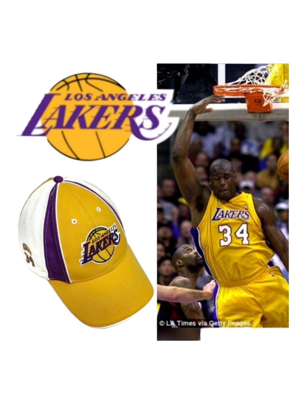 Vintage NBA Los Angeles Lakers Shaquille O'Neil Hat